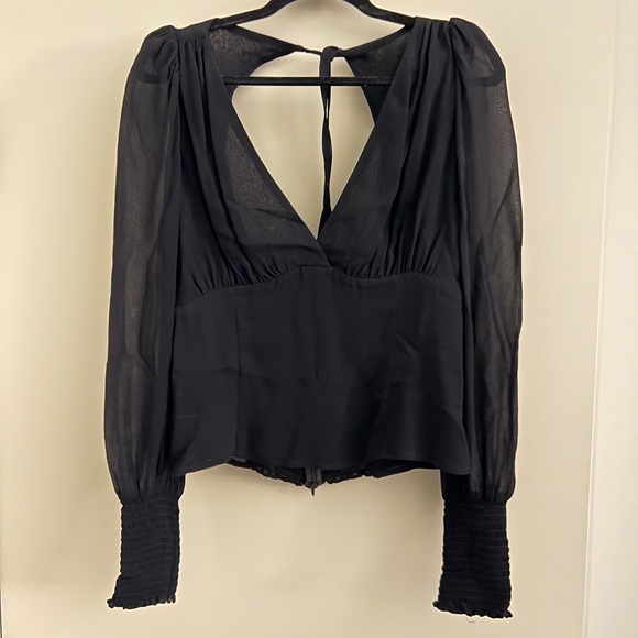 Reformation Michel Top Blouse - open back - Picture 2 of 5